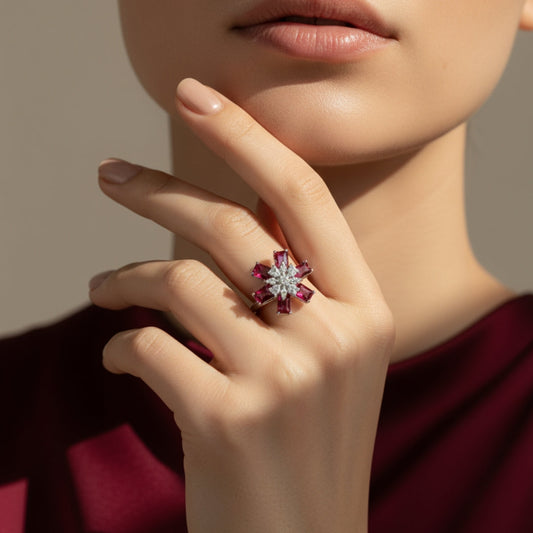 Rosé Radiance AD Bloom Ring