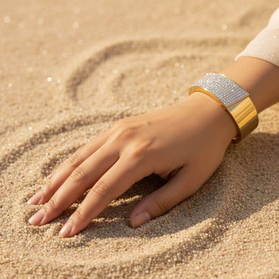 AD Premium Gold Cuff Bangle