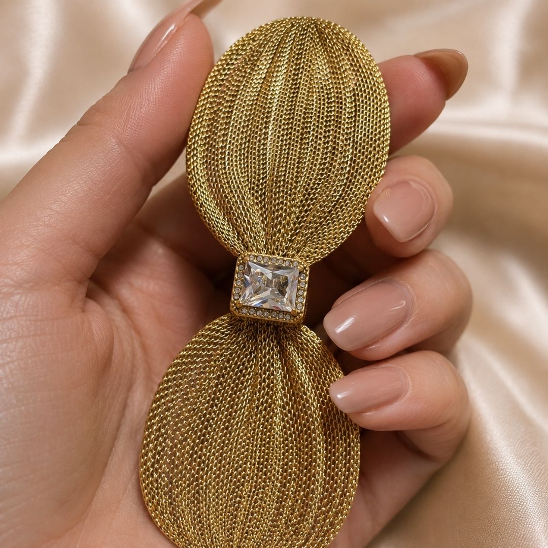 Luxe Mesh Citrine Bracelet
