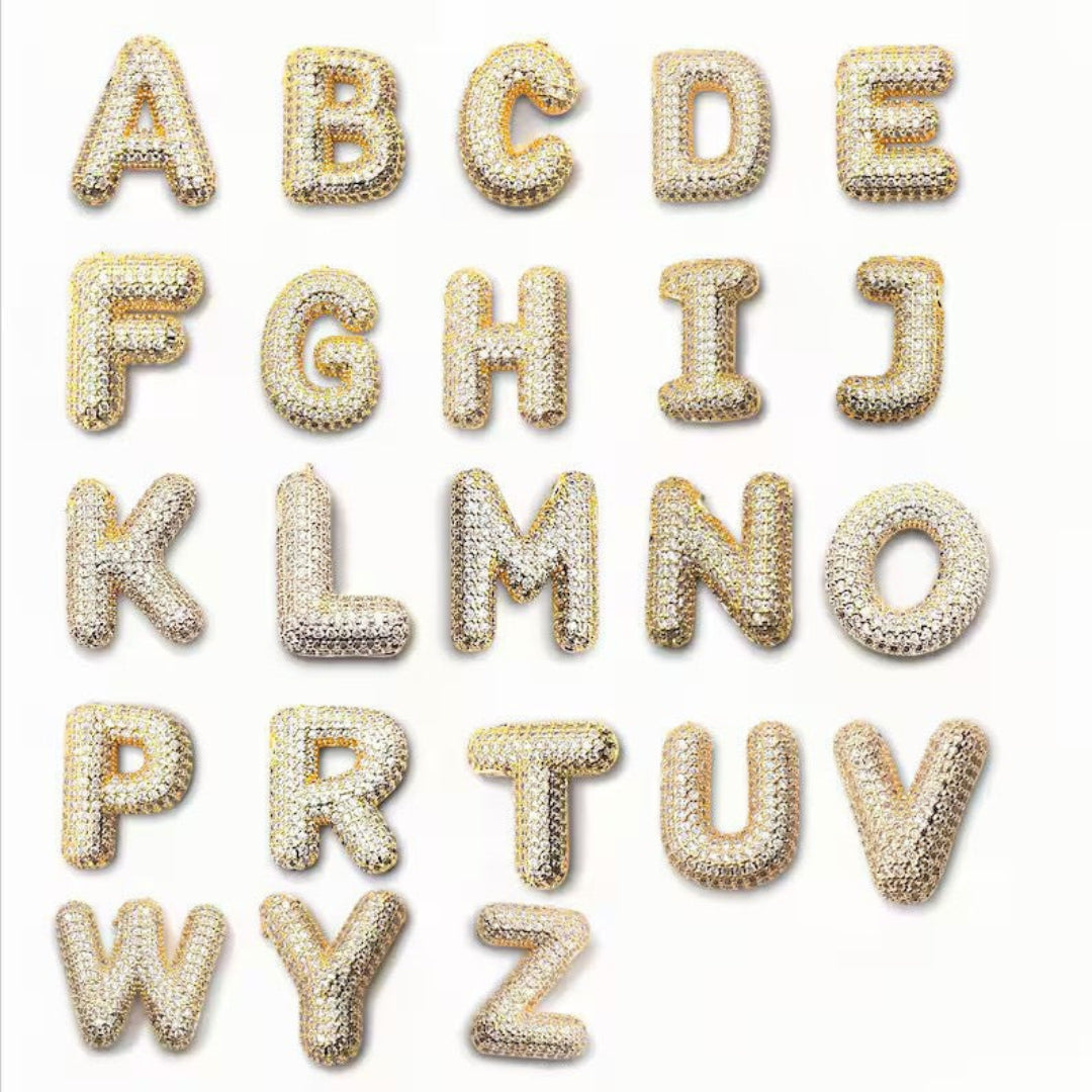 Z Letter Diamond Necklace – Gold Plated Pavé Alphabet Pendant