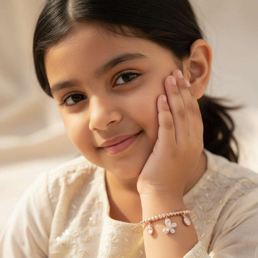 Kids Butterfly Charm Bracelet – Anti Tarnish