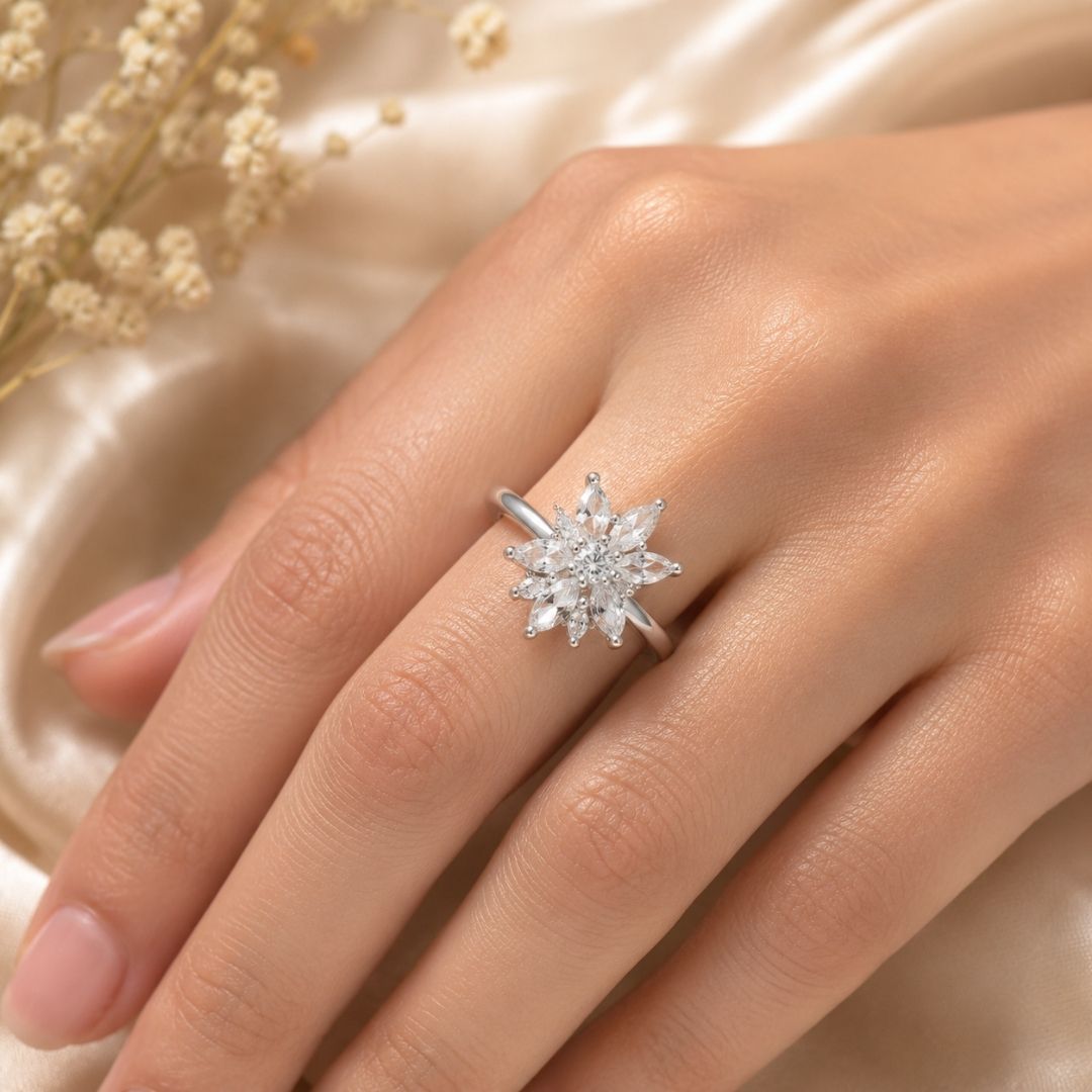 Blooming Star AD Floral Ring