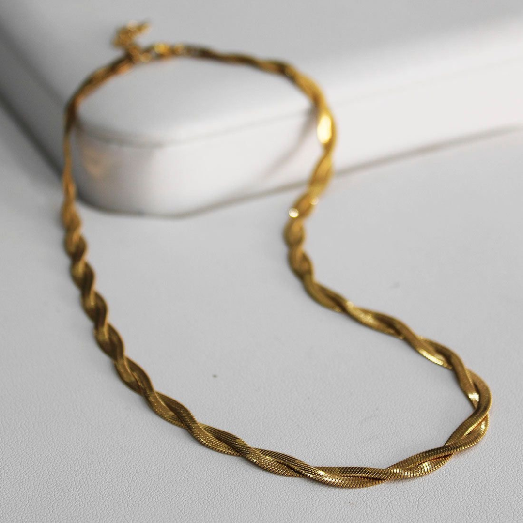 Reign Twisted Snake Necklace