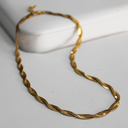 Reign Twisted Snake Necklace