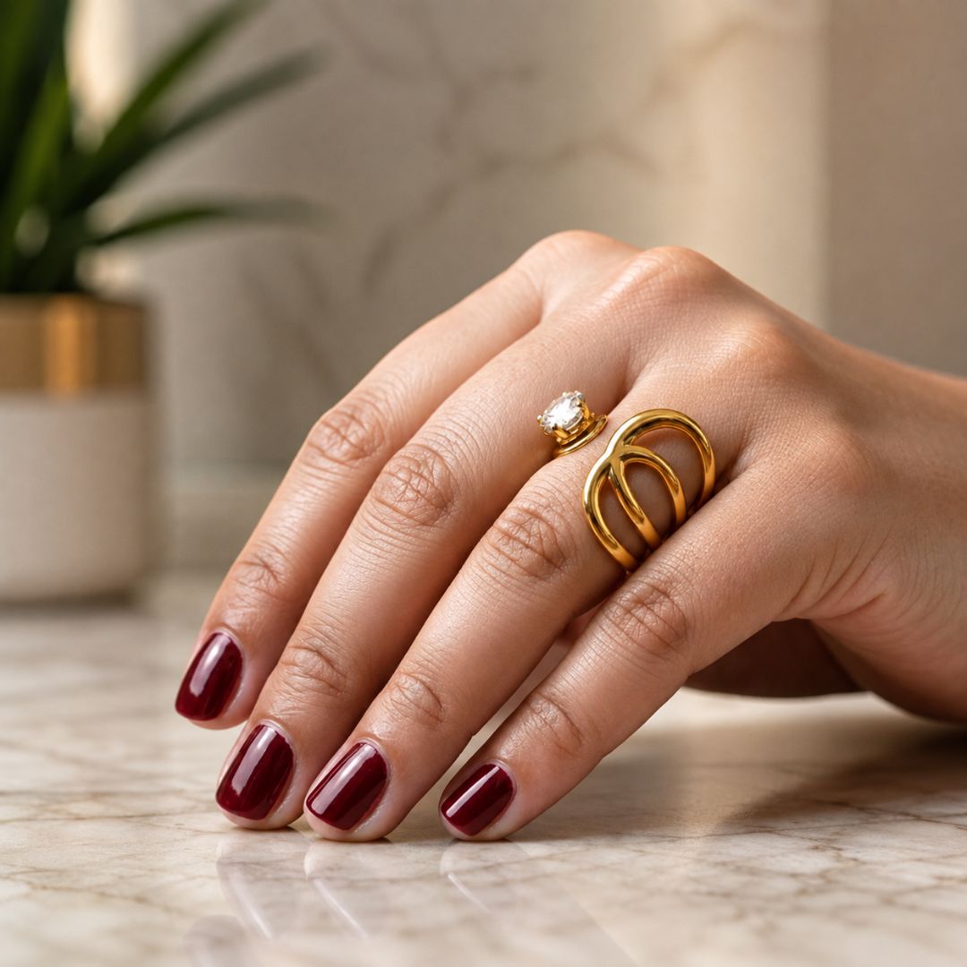 Modern Gold Multi-Band Open Ring