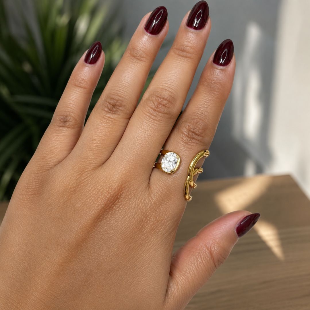 Modern Gold Multi-Band Open Ring
