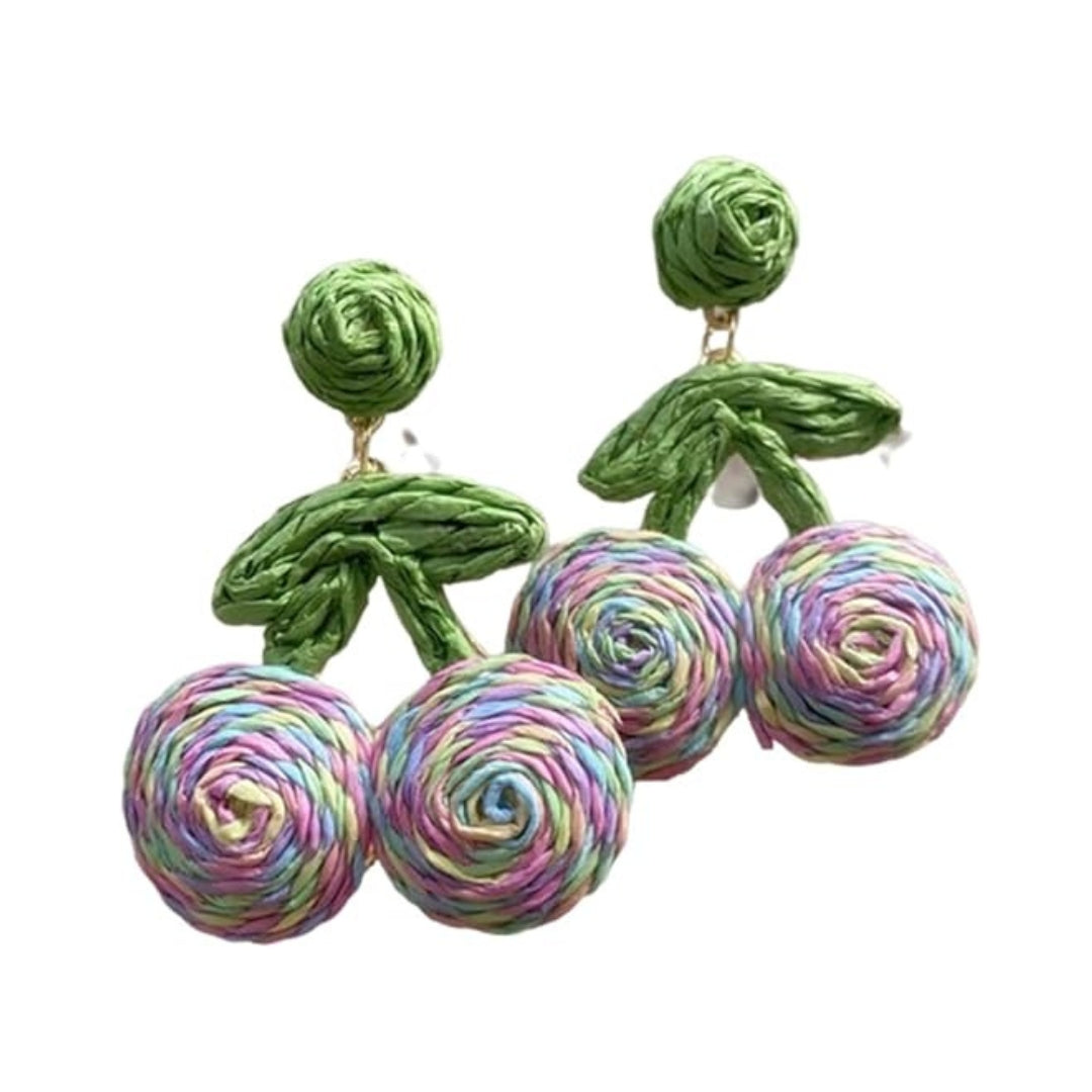 Handcrafted Multicolor Thread Earrings – MultiColor Design for Women