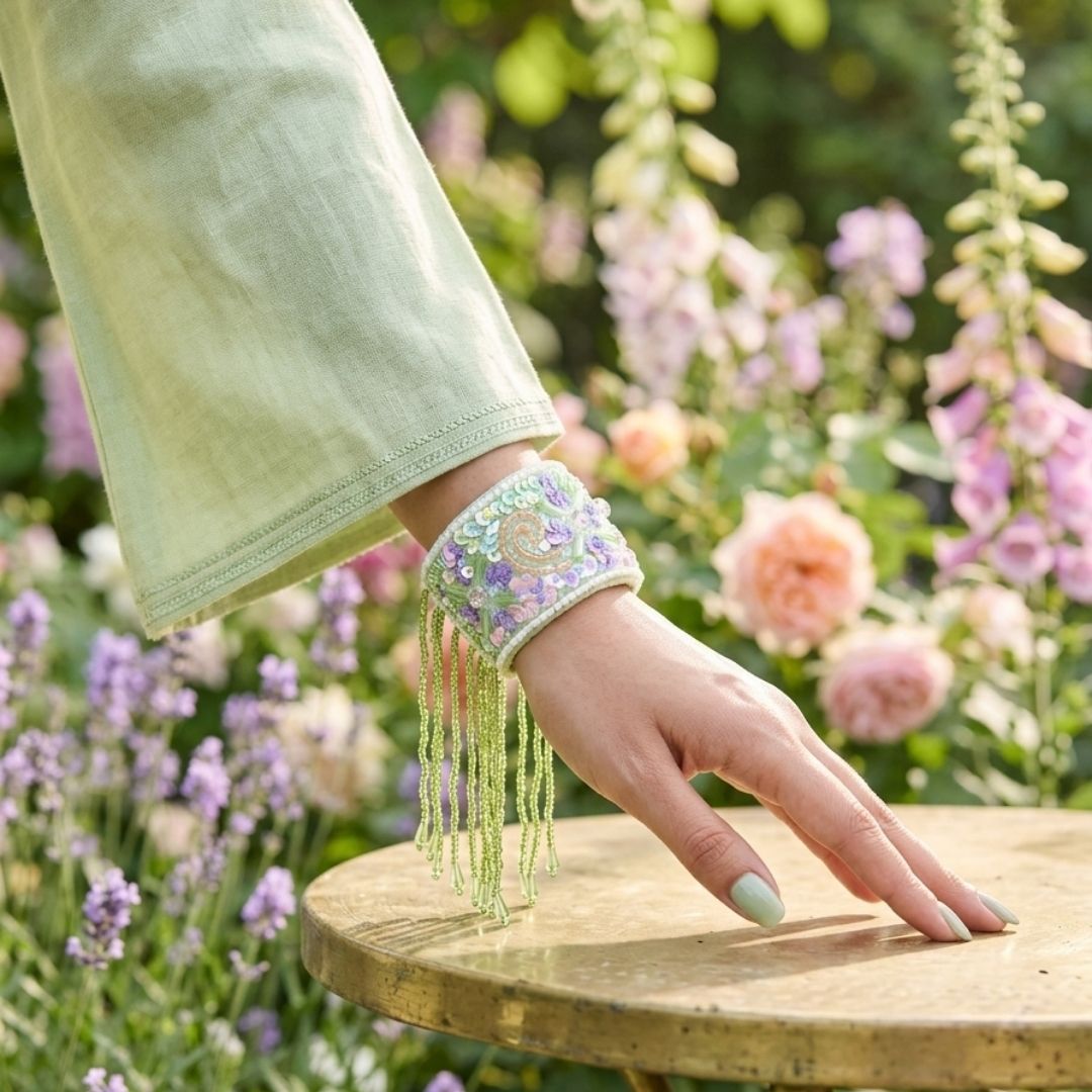Pastel Garden Handcrafted Beaded Bracelet