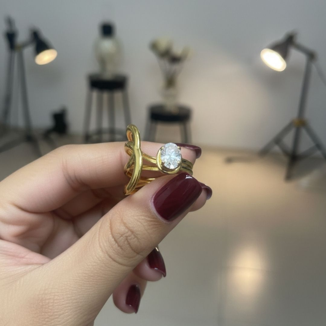 Modern Gold Multi-Band Open Ring