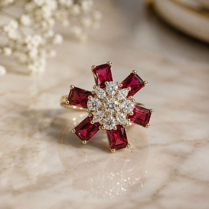 Rosé Radiance AD Bloom Ring