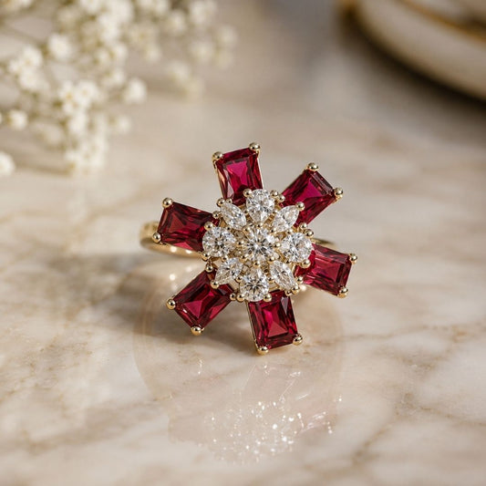 Rosé Radiance AD Bloom Ring