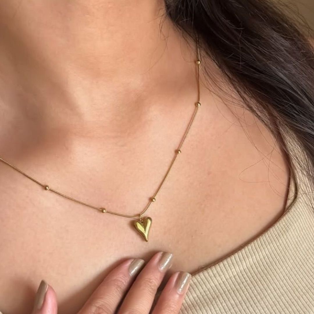 Elegant Gold Heart Necklace for Everyday Luxury