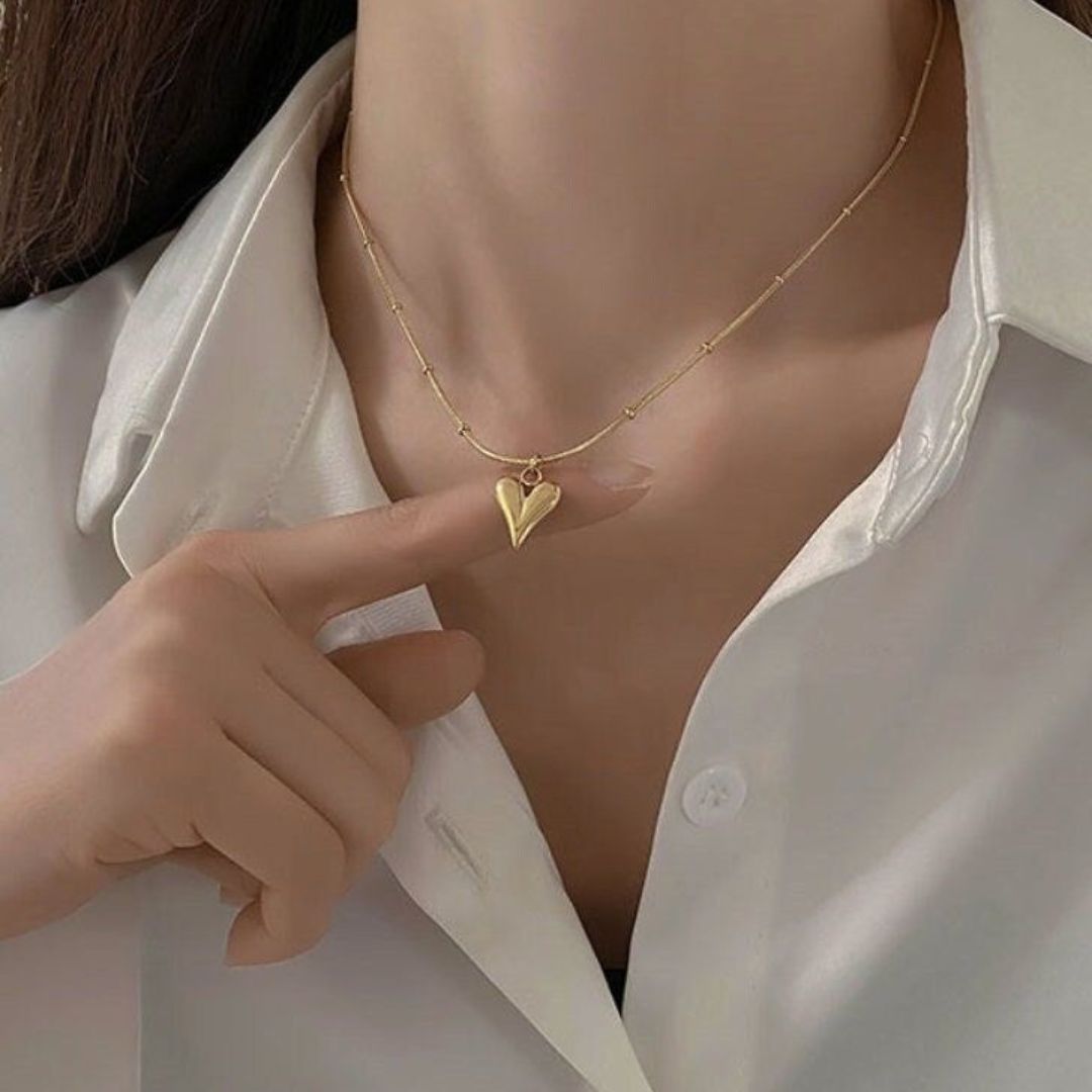 Elegant Gold Heart Necklace for Everyday Luxury