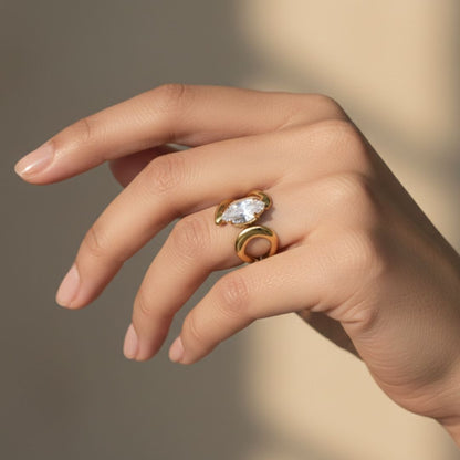 Celeste Marquise Adjustable Statement Ring