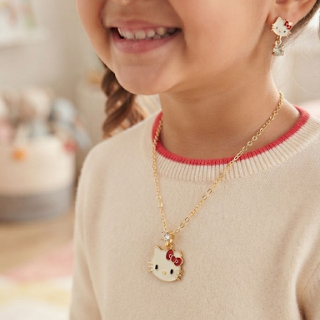 Cute Kitty Kids Jewelry Gift Set for Girls