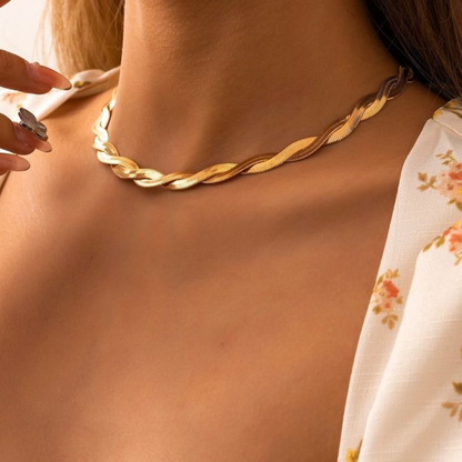 Reign Twisted Snake Necklace