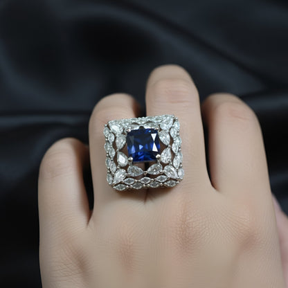 Midnight Majesty AD Cocktail Ring