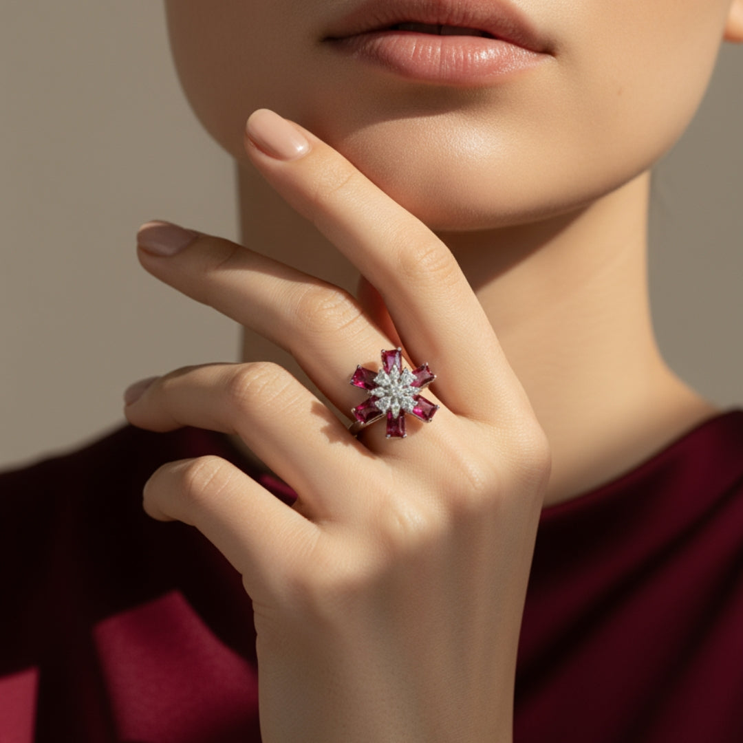 Rosé Radiance AD Bloom Ring