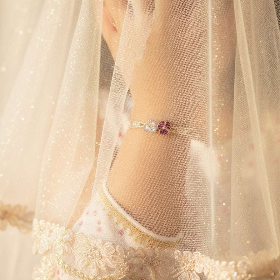 Kids Gold Flower Bracelet – Anti Tarnish