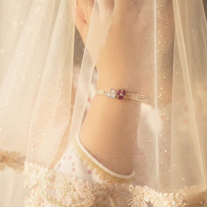 Kids Gold Flower Bracelet – Anti Tarnish