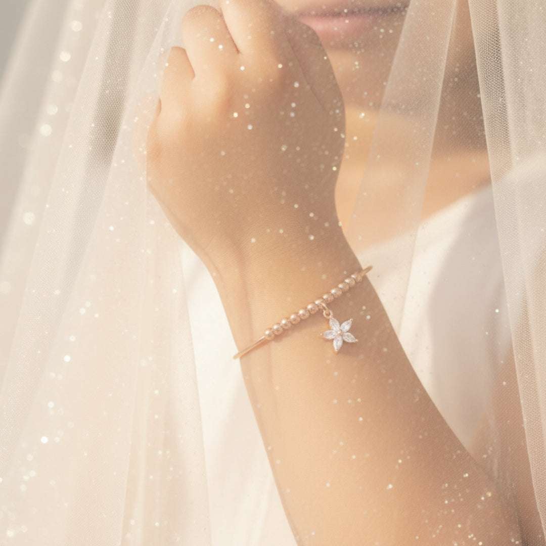 Kids Floral Charm Bracelet – Anti Tarnish