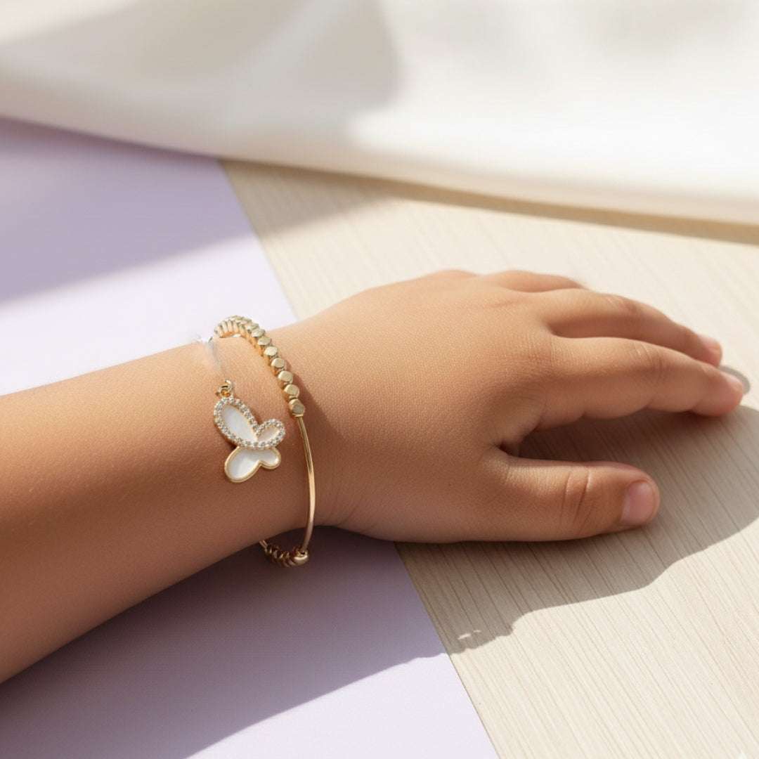 Kids Gold Butterfly Bracelet – Anti Tarnish