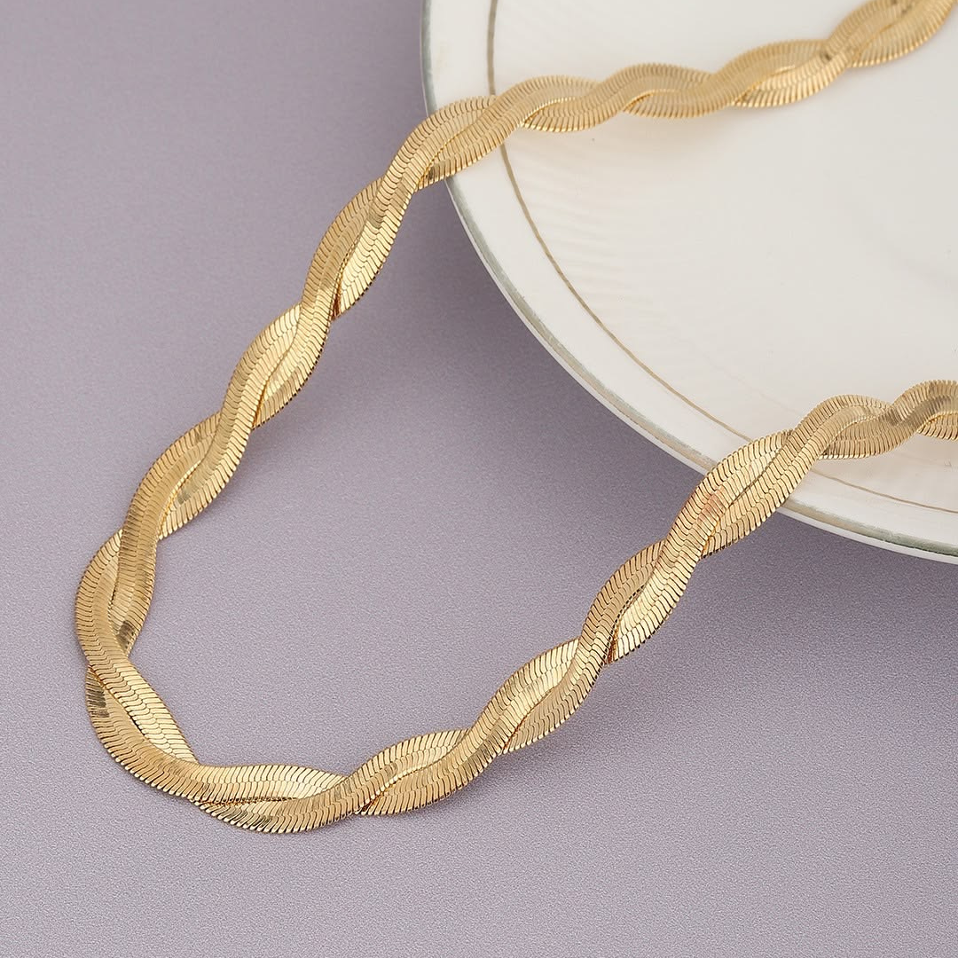 Reign Twisted Snake Necklace