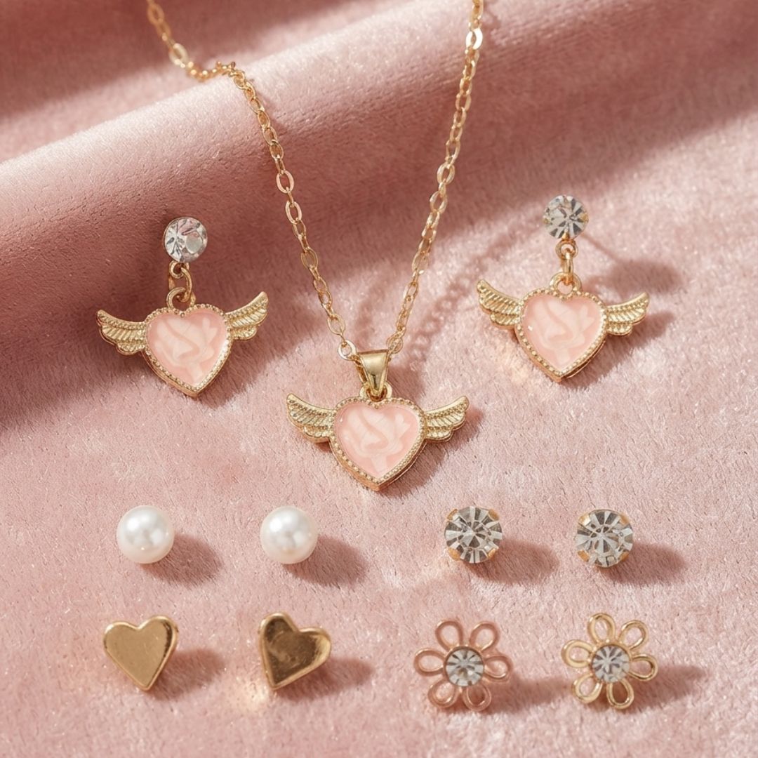 Angel Heart Kids Jewelry Gift Set for Girls