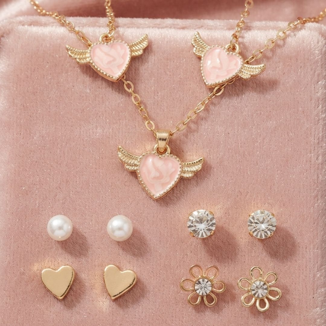 Angel Heart Kids Jewelry Gift Set for Girls