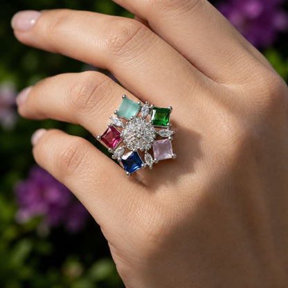 Luxury American Diamond Party Wear Ring