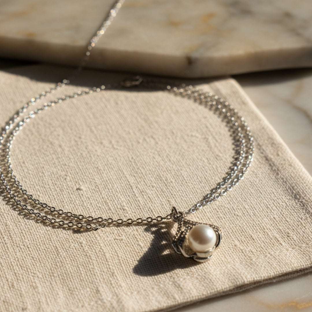 Kids Pastel Flower Bead Necklace