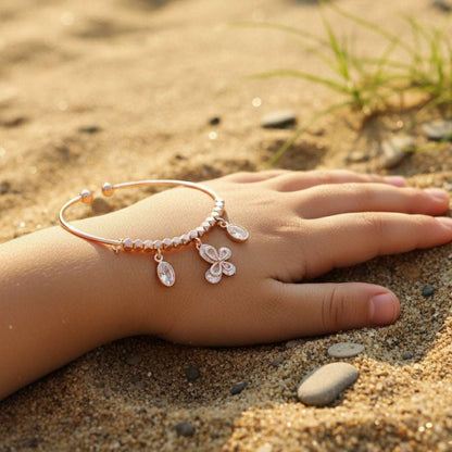 Kids Butterfly Charm Bracelet – Anti Tarnish