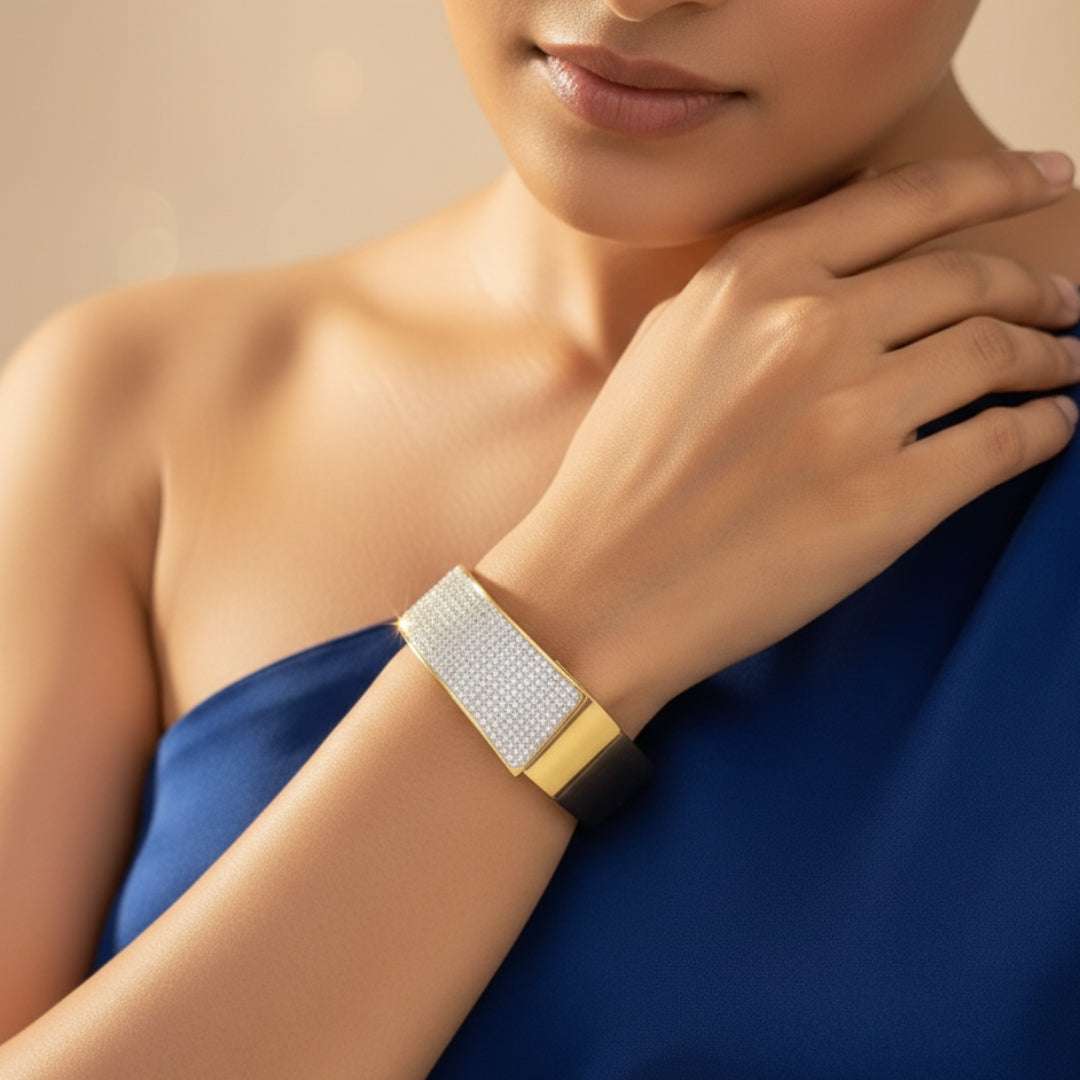 AD Premium Gold Cuff Bangle