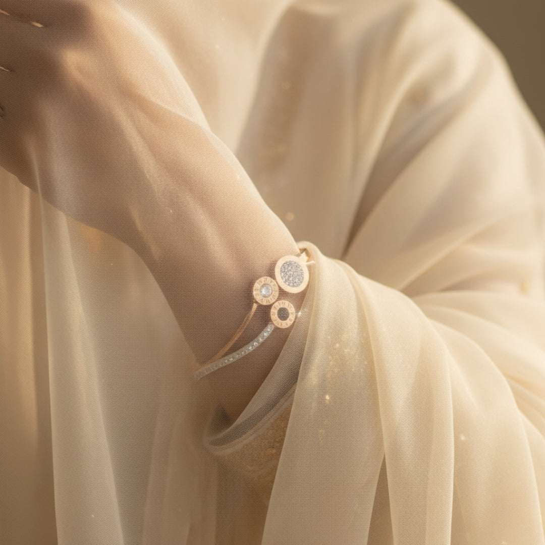 Anti-Tarnish Rose Gold Bracelet | Premium Quality Circles Bangle