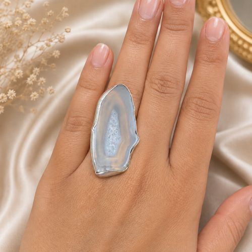 Agate Slice Statement Ring