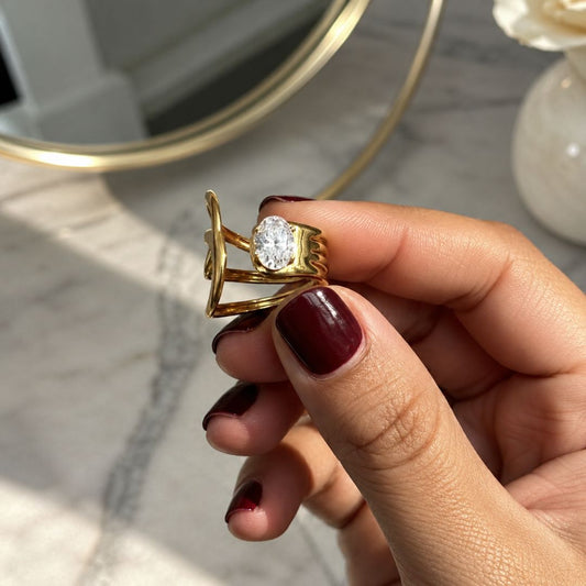 Modern Gold Multi-Band Open Ring