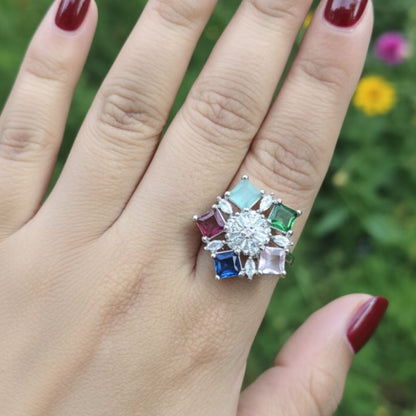 Luxury American Diamond Party Wear Ring