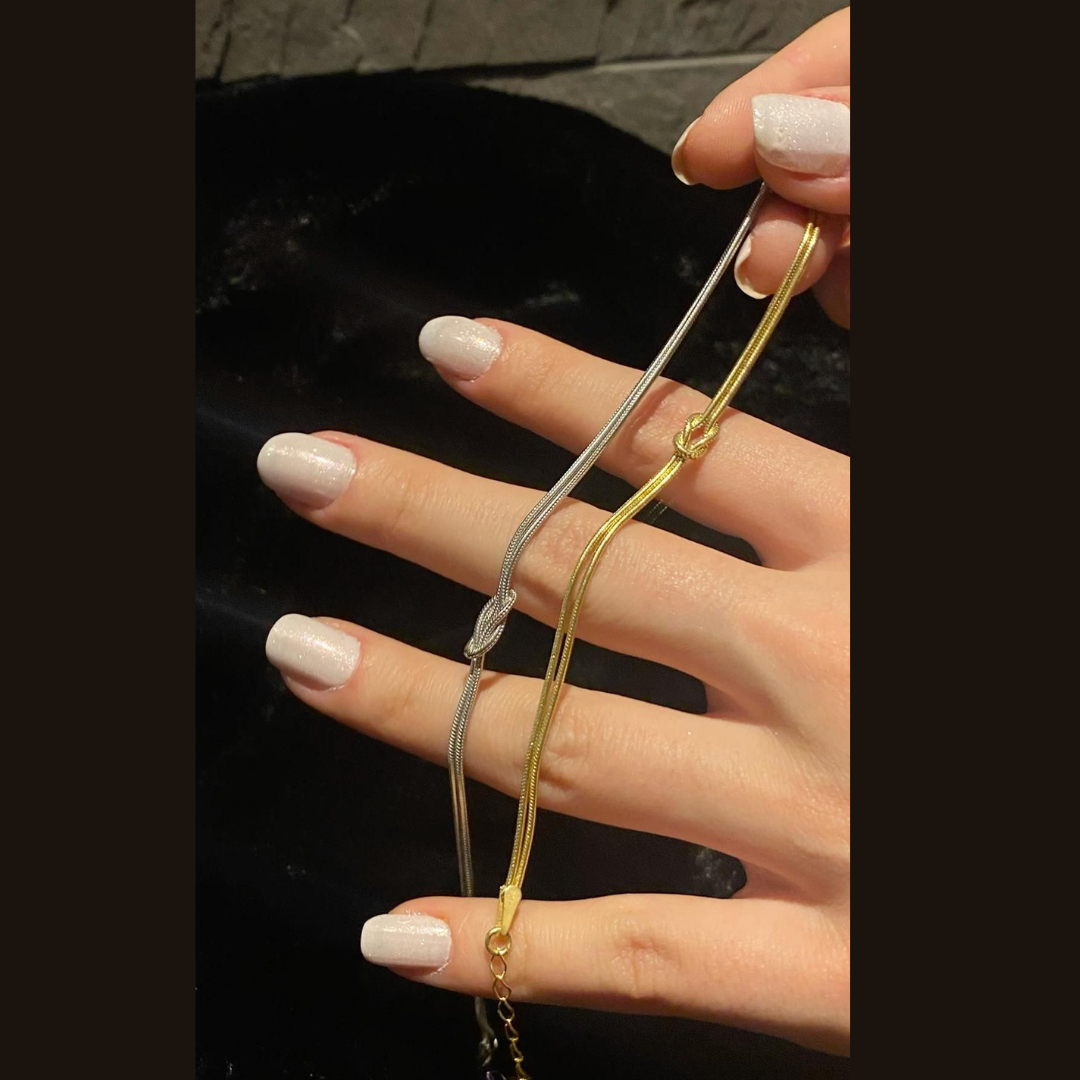 Eternal Knot Bracelet (Anti-Tarnish) (Gold & Silver)