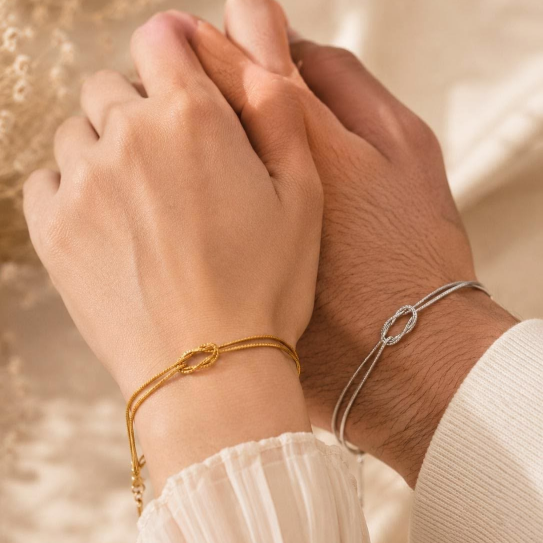 Eternal Knot Bracelet (Anti-Tarnish) (Gold & Silver)
