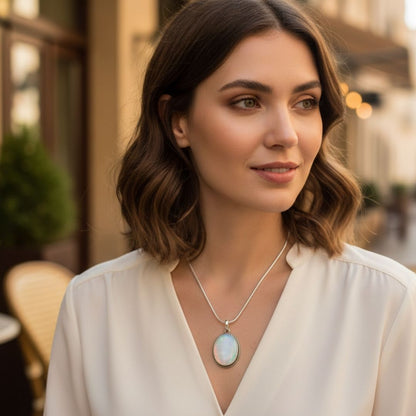 Fire Opal Magic in German Silver