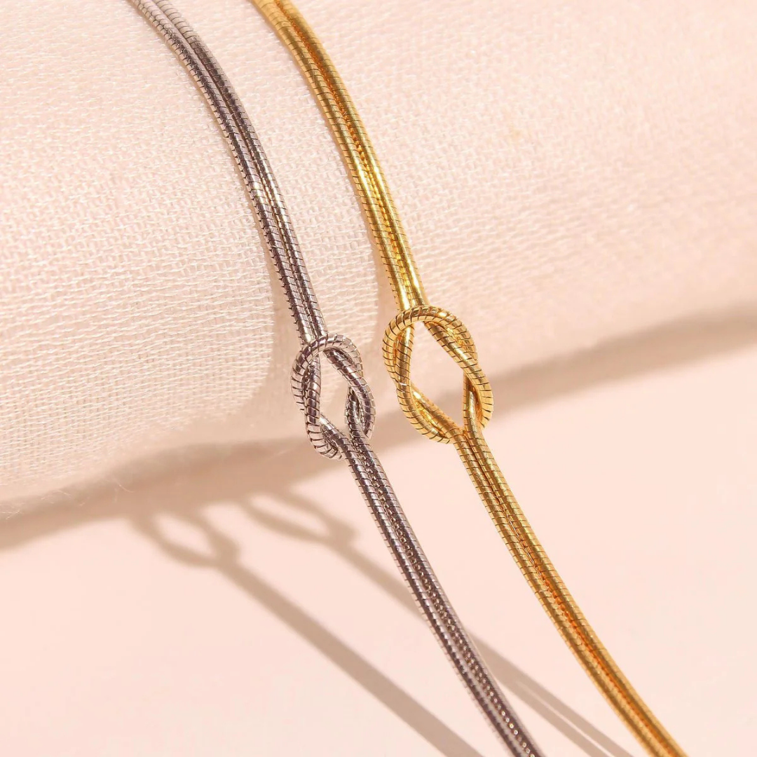 Eternal Knot Bracelet (Anti-Tarnish) (Gold & Silver)