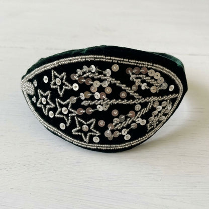 Handmade Premium Velvet Hairband with Sequin & Star Embellishment