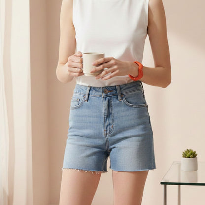 Neon Orange Resin Wave Bangle Bracelet for Women – Statement Cuff