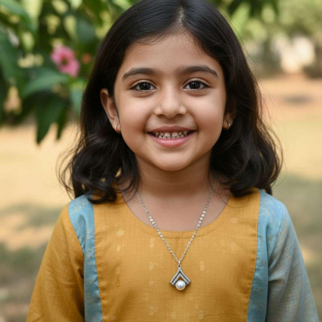 Kids Pastel Flower Bead Necklace