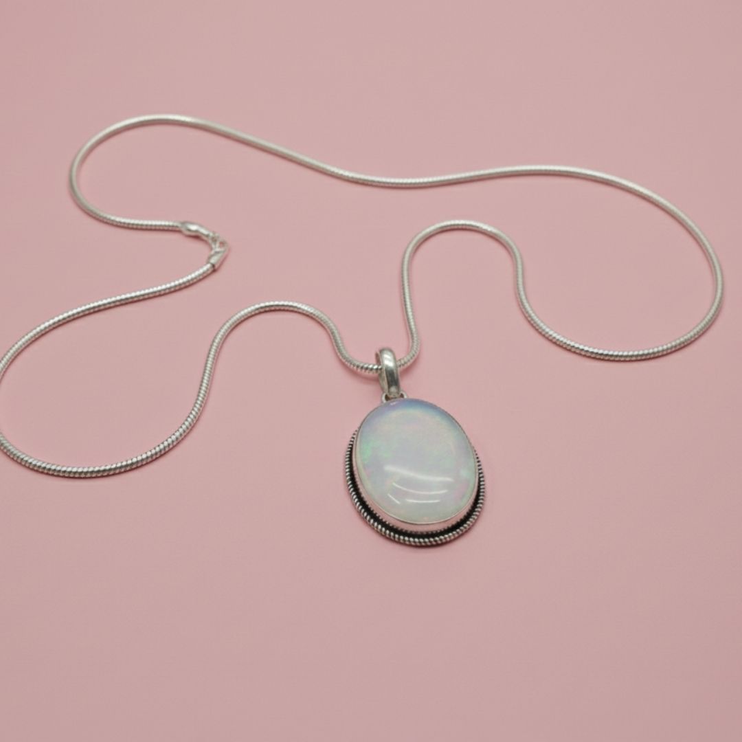 Fire Opal Magic in German Silver