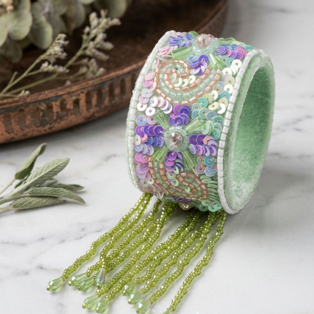 Pastel Garden Handcrafted Beaded Bracelet
