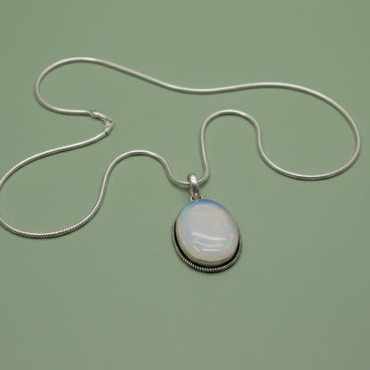 Fire Opal Magic in German Silver