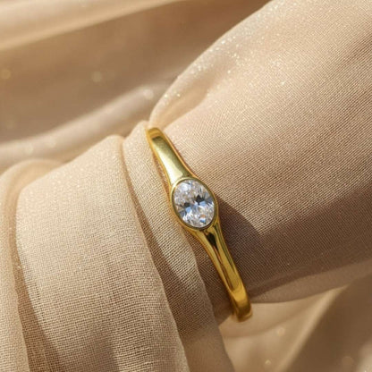 AD Premium Gold Solitaire Bangle