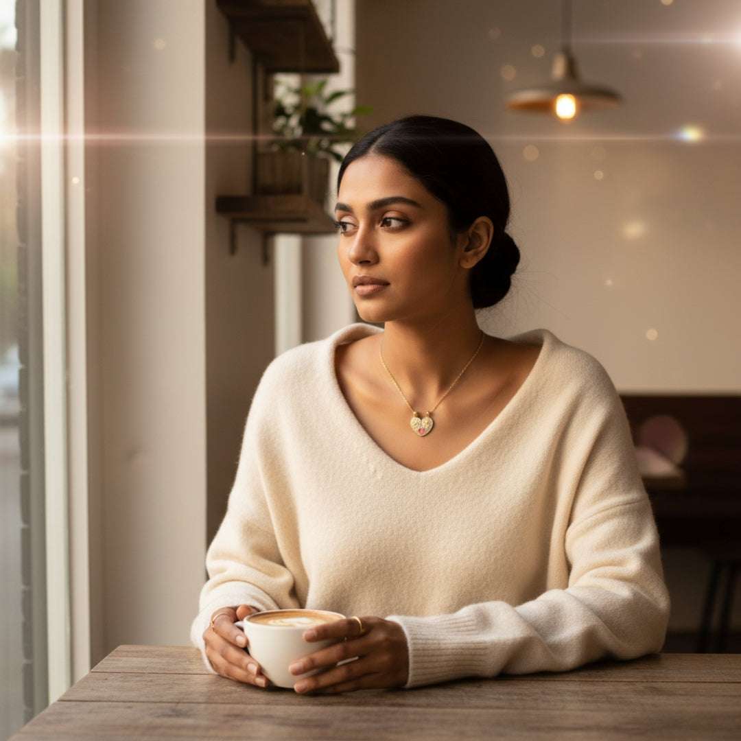 Sun & Moon Anti-Tarnish Couple Pendant