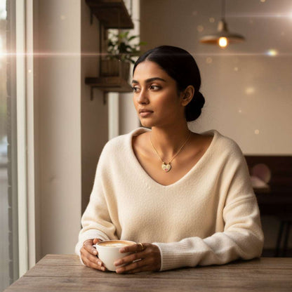 Sun & Moon Anti-Tarnish Couple Pendant